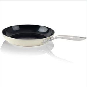 ValenCera: 10" Ceramic Nonstick Frying Pan/Skillet  (Off-White)